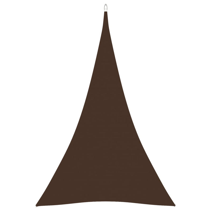 Sunshade Sail Oxford Fabric Triangular 4x5x5 m Brown