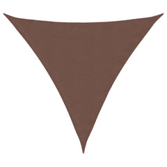 vidaXL Sunshade Sail Oxford Fabric Triangular 5x5x5 m Brown 2
