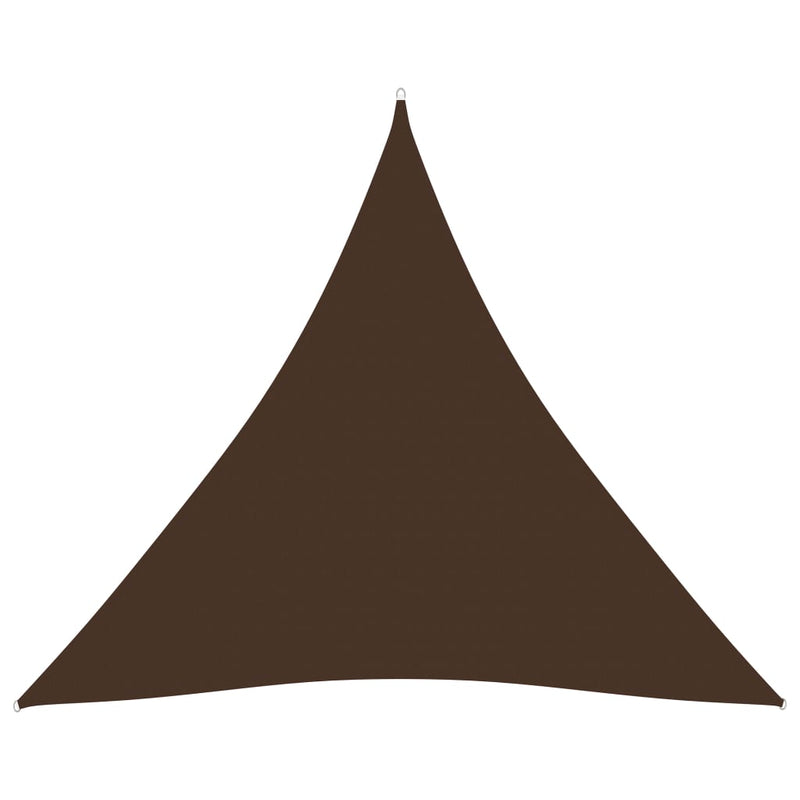 Sunshade Sail Oxford Fabric Triangular 5x5x5 m Brown