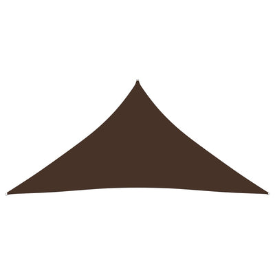 Sunshade Sail Oxford Fabric Triangular 5x6x6 m Brown