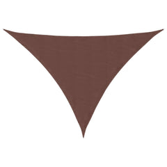 vidaXL Sunshade Sail Oxford Fabric Triangular 5x5x6 m Brown 2