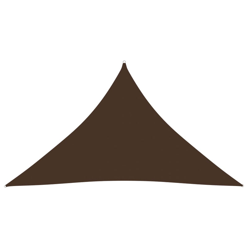 Sunshade Sail Oxford Fabric Triangular 5x5x6 m Brown