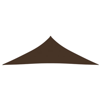 Sunshade Sail Oxford Fabric Triangular 5x5x6 m Brown