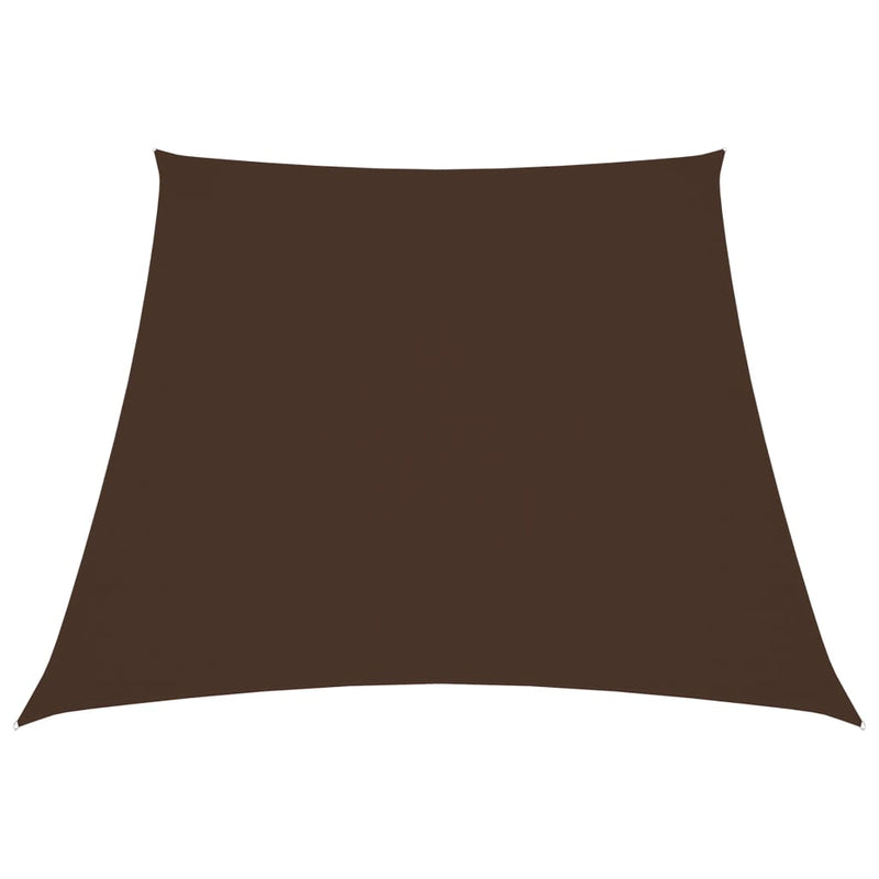 Sunshade Sail Oxford Fabric Trapezium 4/5x4 m Brown