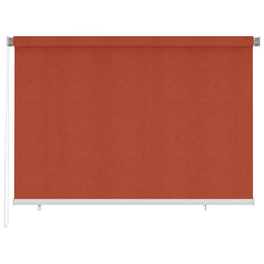 vidaXL Outdoor Roller Blind 225(W)x140(H) cm Terracotta HDPE 1