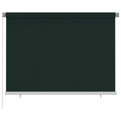 vidaXL Outdoor Roller Blind 205(W)x140(H) cm Dark Green HDPE 1