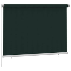 vidaXL Outdoor Roller Blind 205(W)x140(H) cm Dark Green HDPE 2