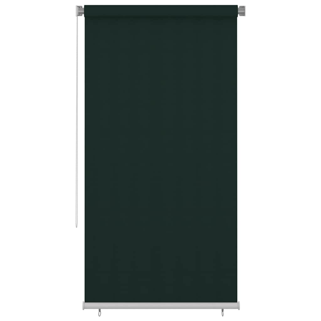 vidaXL Outdoor Roller Blind 125(W)x230(H) cm Dark Green HDPE 1