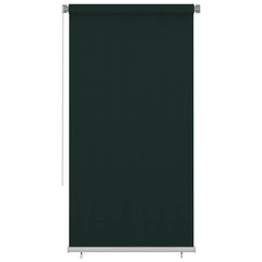 vidaXL Outdoor Roller Blind 125(W)x230(H) cm Dark Green HDPE 1