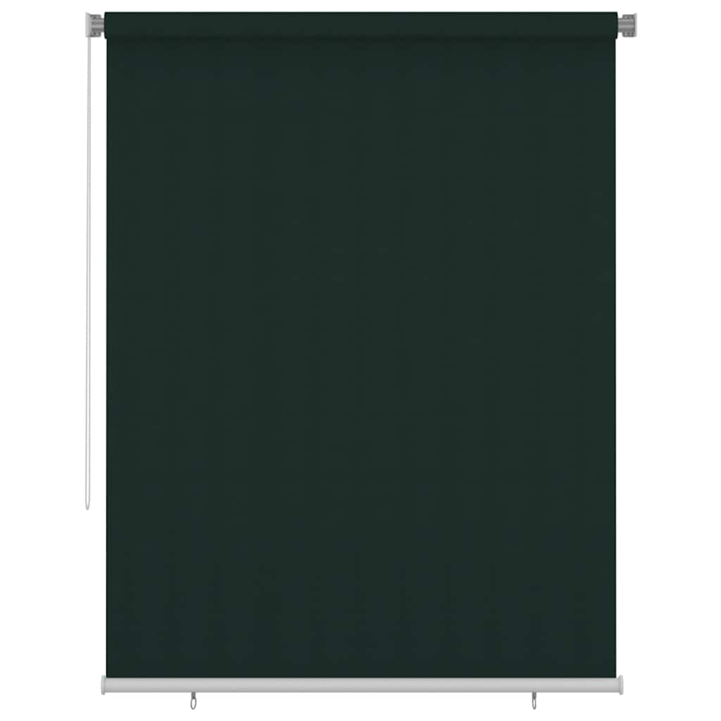 vidaXL Outdoor Roller Blind 185(W)x230(H) cm Dark Green HDPE 1
