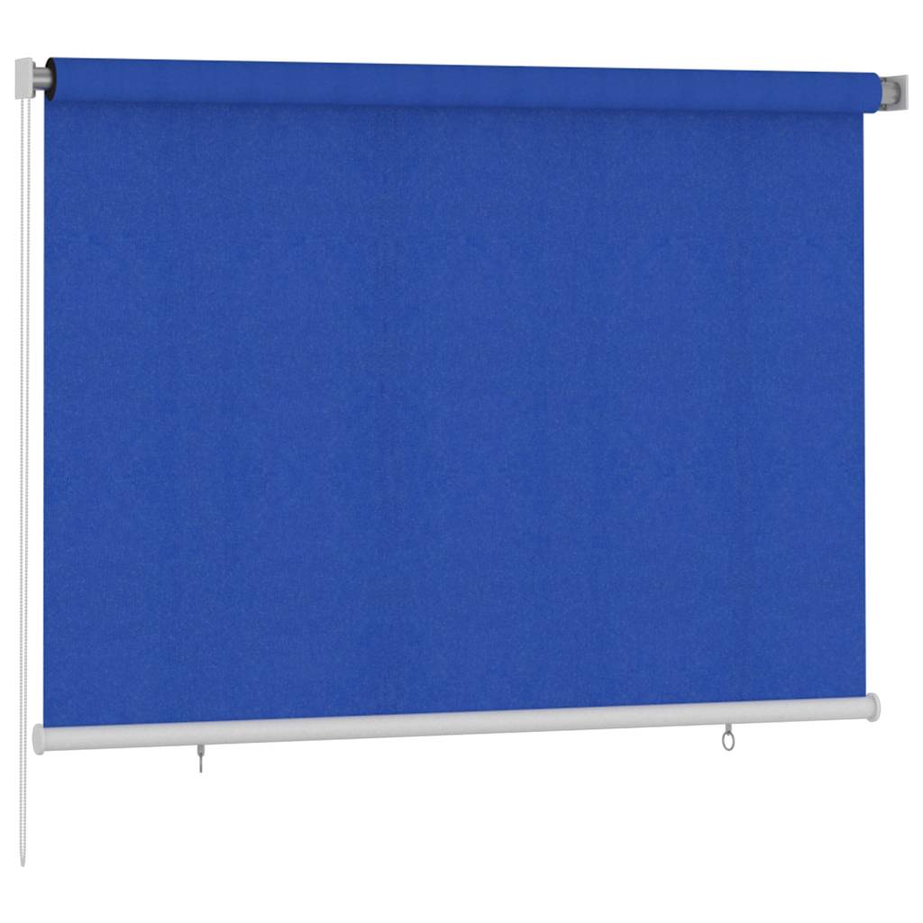 vidaXL Outdoor Roller Blind 205(W)x140(H) cm Blue HDPE 2