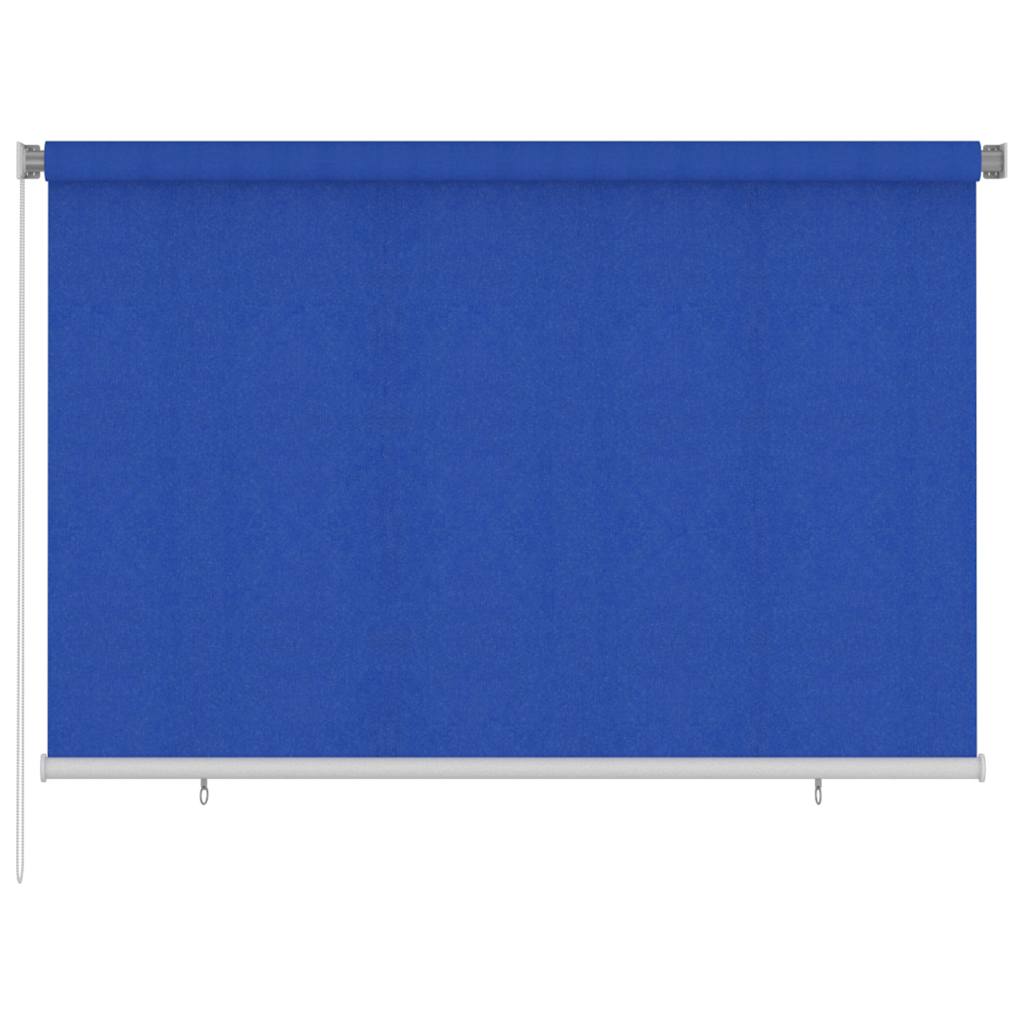 vidaXL Outdoor Roller Blind 225(W)x140(H) cm Blue HDPE 1