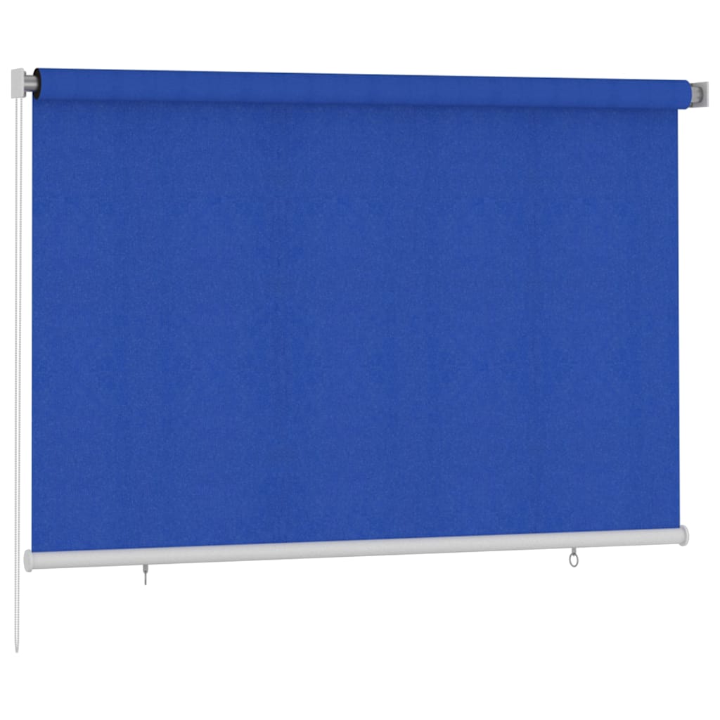 vidaXL Outdoor Roller Blind 225(W)x140(H) cm Blue HDPE 2