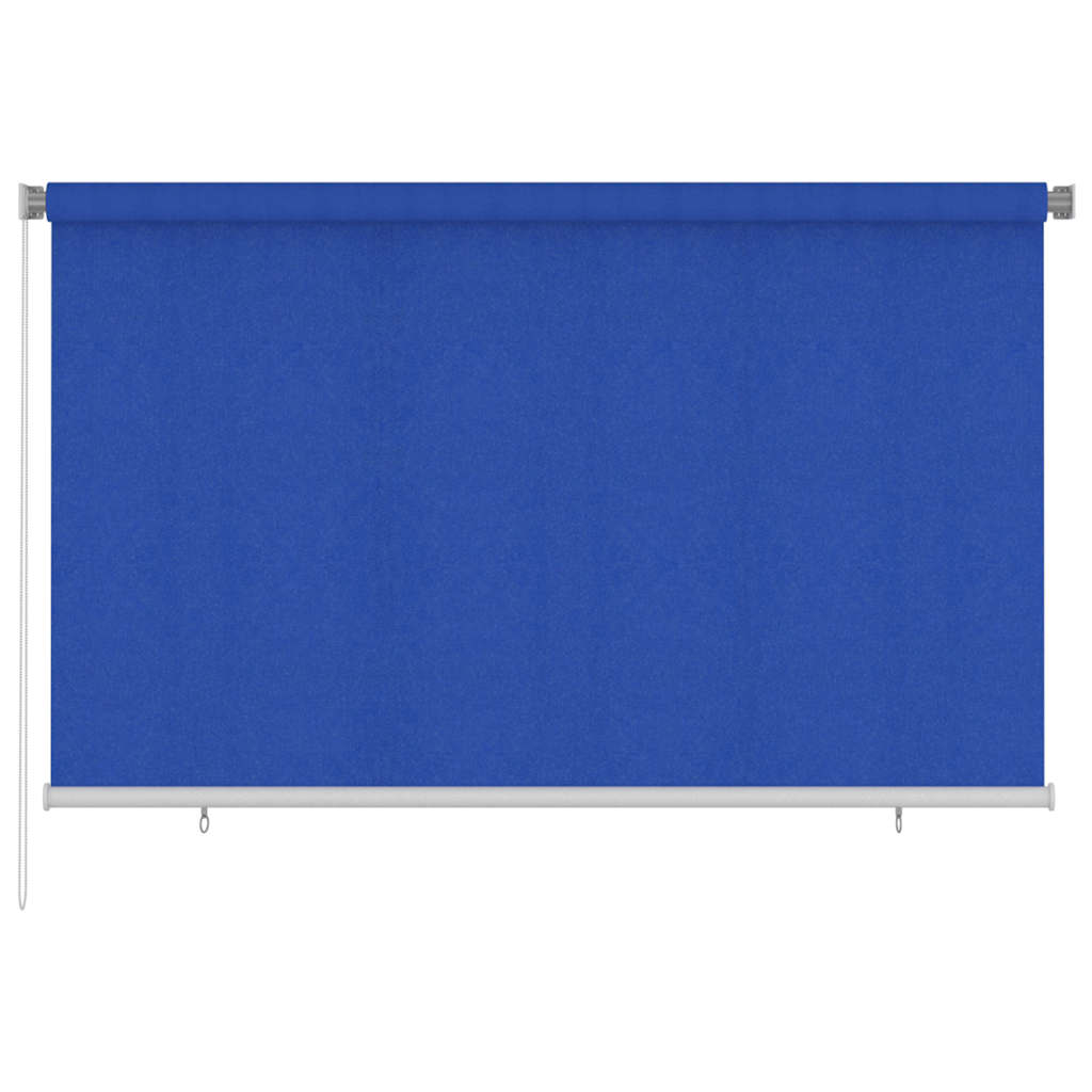 vidaXL Outdoor Roller Blind 245(W)x140(H) cm Blue HDPE 1
