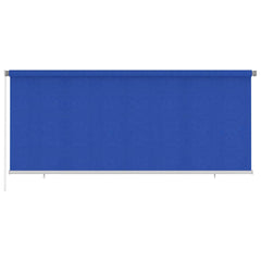 vidaXL Outdoor Roller Blind 355(W)x140(H) cm Blue HDPE 1