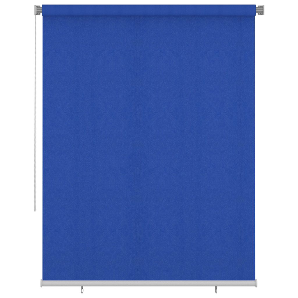vidaXL Outdoor Roller Blind 185(W)x230(H) cm Blue HDPE 1