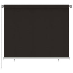 vidaXL Outdoor Roller Blind 185(W)x140(H) cm Brown HDPE 1