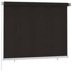 vidaXL Outdoor Roller Blind 185(W)x140(H) cm Brown HDPE 2