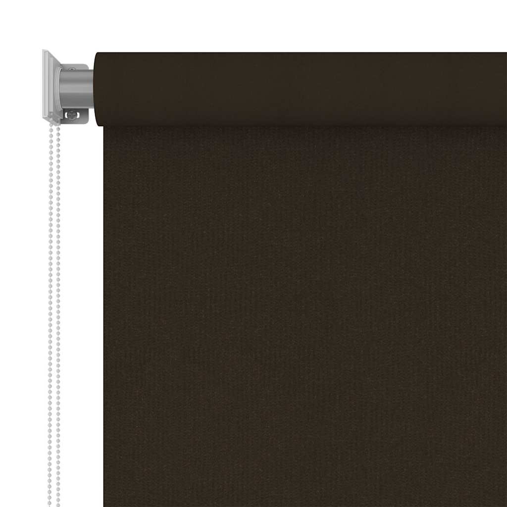 vidaXL Outdoor Roller Blind 185(W)x140(H) cm Brown HDPE 3