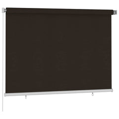 vidaXL Outdoor Roller Blind 205(W)x140(H) cm Brown HDPE 2