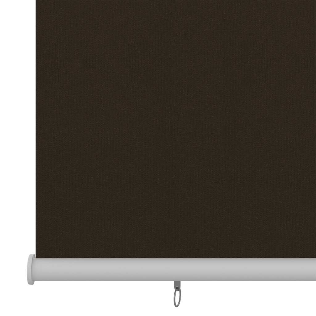 vidaXL Outdoor Roller Blind 165(W)x230(H) cm Brown HDPE 4