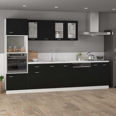 vidaXL Drawer Bottom Cabinet Lyon Black 40x46x81.5 cm Engineered Wood 3