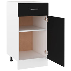 vidaXL Drawer Bottom Cabinet Lyon Black 40x46x81.5 cm Engineered Wood 5
