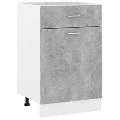 vidaXL Drawer Bottom Cabinet | Concrete Grey | Engineered Wood 1