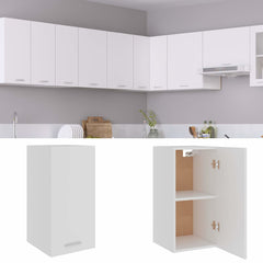 vidaXL Hanging Cabinet | White | Engineered Wood | Small | Hanging Cabinet 2