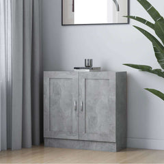 vidaXL Book Cabinet Concrete Grey 82,5x30,5x80 cm Engineered Wood 1