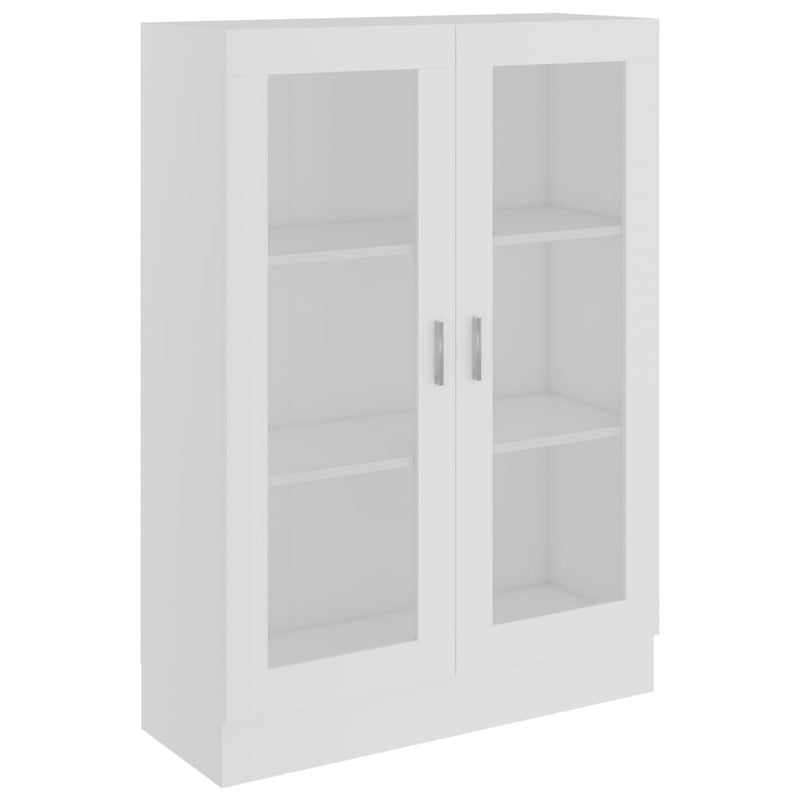 Vitrine Cabinet White 82.5x30.5x115 cm Engineered Wood