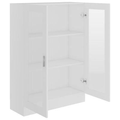 Vitrine Cabinet White 82.5x30.5x115 cm Engineered Wood