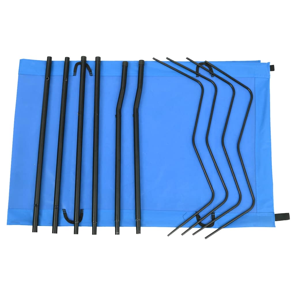 vidaXL Camping Bed | Set of 2 | Blue | 600D Oxford fabric, steel 4