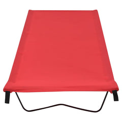 vidaXL Camping Bed | Set of 2 | Red | 600D Oxford Fabric, Steel 3