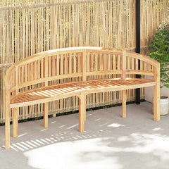 vidaXL Banana Bench 200 cm Solid Teak Wood 1