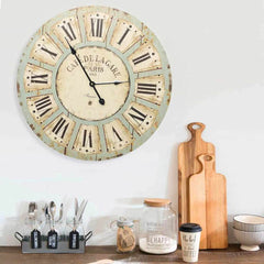 325183 vidaXL Wall Clock Multicolour 60 cm MDF 1