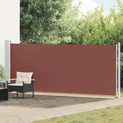 vidaXL Patio Retractable Side Awning 614x160 cm Brown 1