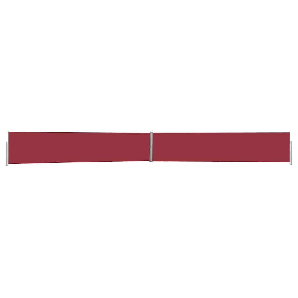 vidaXL Side Awning | Red and Grey 2