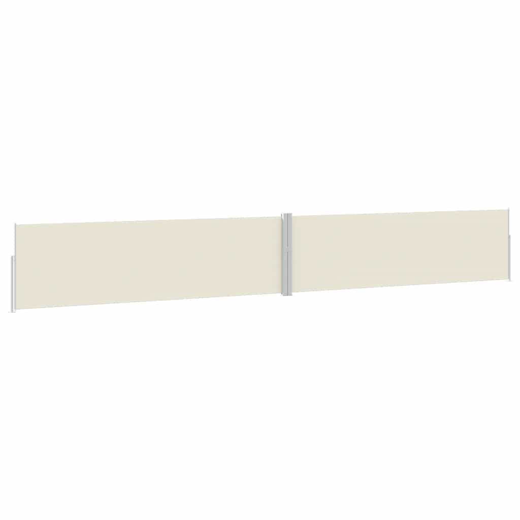 vidaXL Patio Retractable Side Awning 170x1200 cm Cream 2