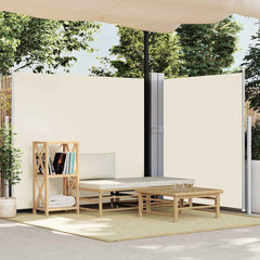 vidaXL Patio Retractable Side Awning 170x1200 cm Cream 3