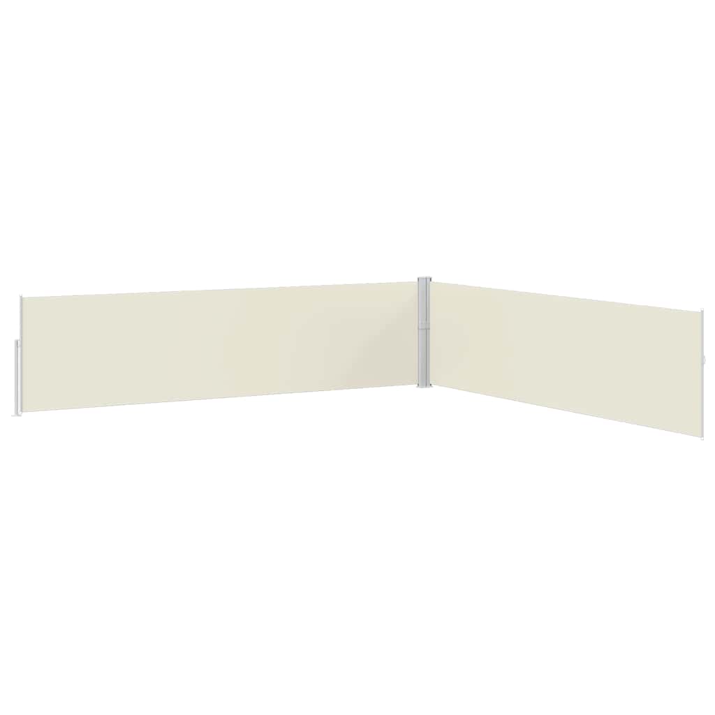 vidaXL Patio Retractable Side Awning 170x1200 cm Cream 4