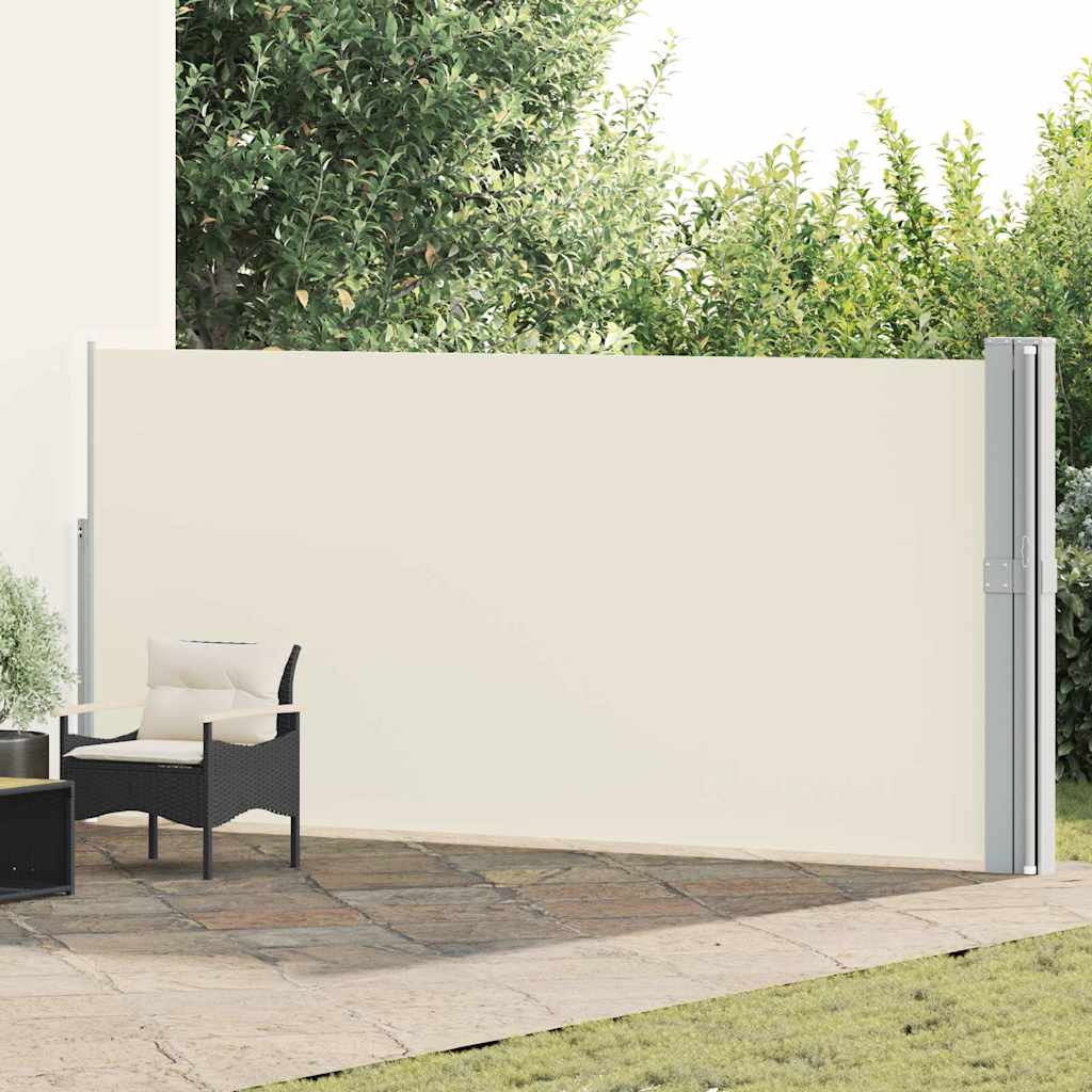 vidaXL Patio Retractable Side Awning 170x1200 cm Cream 1