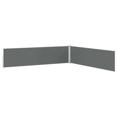 vidaXL Patio Retractable Side Awning 170x1200 cm Anthracite 4