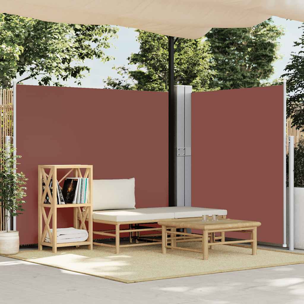 vidaXL Patio Retractable Side Awning 170x1200 cm Brown 3