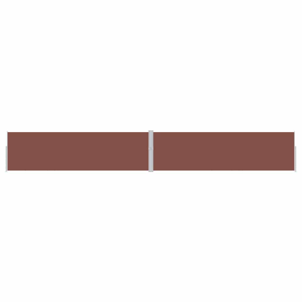 vidaXL Patio Retractable Side Awning 170x1200 cm Brown 5