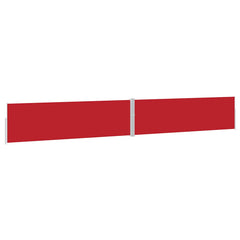 vidaXL Patio Retractable Side Awning 170x1200 cm Red 2