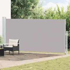 Patio Retractable Side Awning 180x514 cm Drop 500 cm Width 180 cm Grey