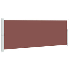 vidaXL Patio Retractable Side Awning 180x500 cm Brown 2