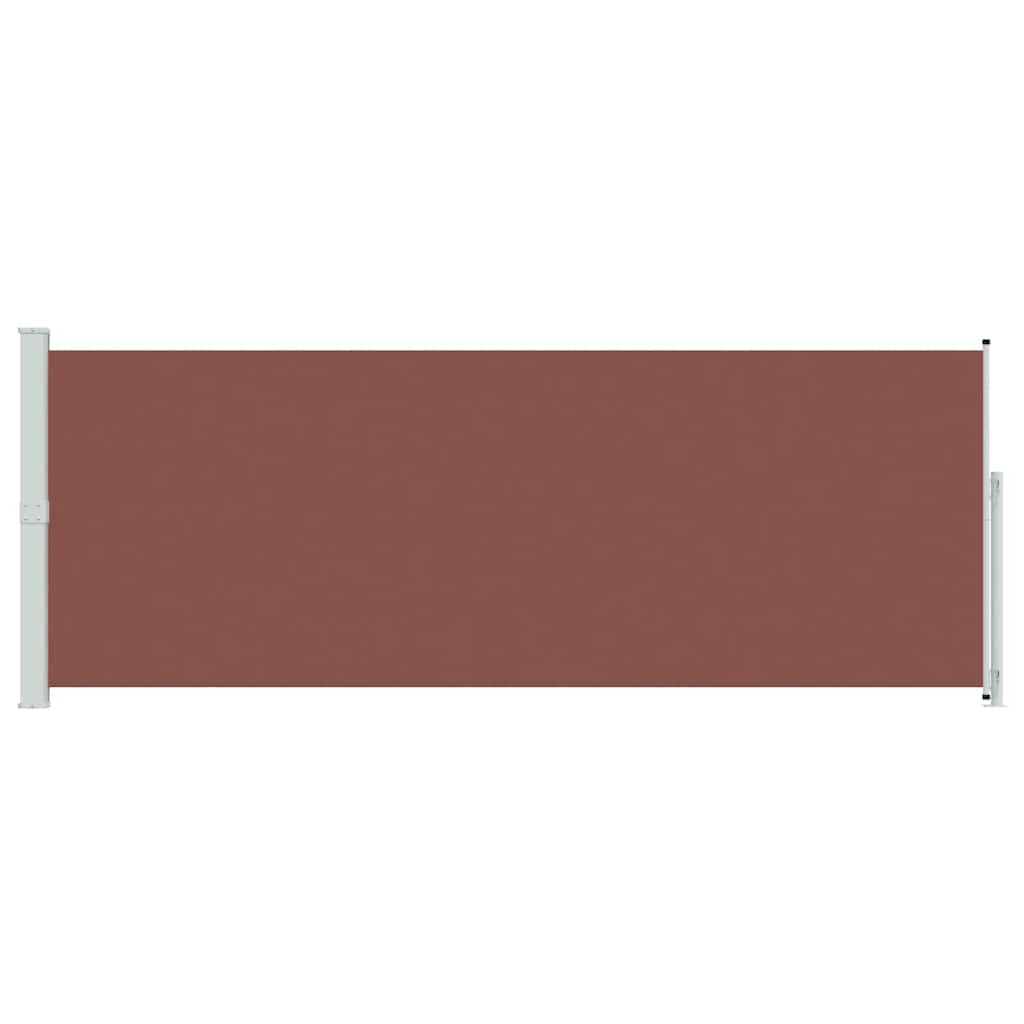 vidaXL Patio Retractable Side Awning 180x500 cm Brown 4