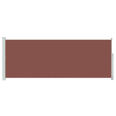 vidaXL Patio Retractable Side Awning 180x500 cm Brown 4